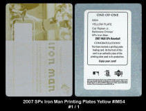 2007-SPx-Iron-Man-Printing-Plates-Yellow-IM54