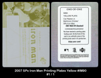 2007-SPx-Iron-Man-Printing-Plates-Yellow-IM90