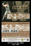 2007 SPx Iron Man #IM46