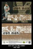 2007 SPx Iron Man #IM67