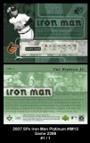 2007 SPx Iron Man Platinum #IM13 Game 2298