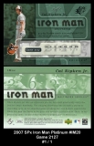 2007 SPx Iron Man Platinum #IM20 Game 2127