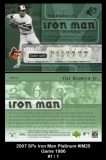 2007 SPx Iron Man Platinum #IM25 Game 1986