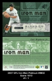 2007 SPx Iron Man Platinum #IM32 Game 1813