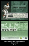 2007 SPx Iron Man Platinum #IM51 Game 1328