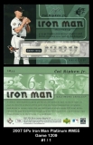 2007 SPx Iron Man Platinum #IM55 Game 1209