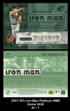 2007 SPx Iron Man Platinum #IM6 Game 2438