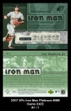 2007 SPx Iron Man Platinum #IM9 Game 2422