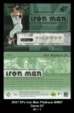 2007 SPx Iron Man Platinum #IM97 Game 97