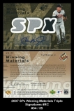 2007 SPx Winning Materials Triple Signatures #RC