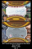 2007 Sweet Spot Dual Signatures Red Stitch Blue Ink #JR