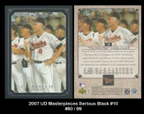 2007 UD Masterpieces Serious Black #10