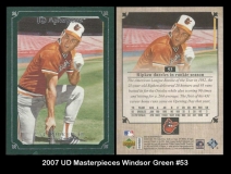 2007 UD Masterpieces Windsor Green #53
