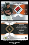 2007 Ultimate Collection Ultimate Team Materials Patch #RI
