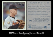 2007 Upper Deck Goudey Diamond Stars #83