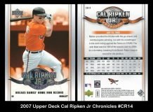 2007 Upper Deck Cal Ripken Jr Chronicles #CR14