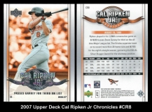 2007 Upper Deck Cal Ripken Jr Chronicles #CR8