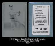 2007-Upper-Deck-Cal-Ripken-Jr-Chronicles-Printing-Plates-Black-CR5