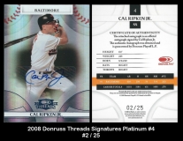 2008 Donruss Threads Signatures Platinum #4