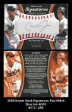 2008 Sweet Spot Signatures Red Stitch Blue Ink #CR3