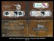 2008 Topps Sterling Moments Relics Autographs Eight #8SMA25