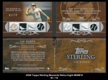 2008 Topps Sterling Moments Relics Eight #8SM18