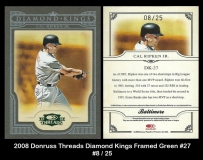 2008 Donruss Threads Diamond Kings Framed Green #27