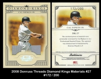 2008 Donruss Threads Diamond Kings Materials #27