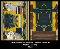 2008 Prime Cuts Material Combos Prime #4