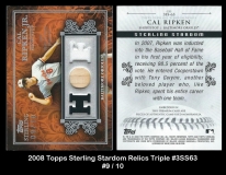 2008 Topps Sterling Stardom Relics Triple #3SS63