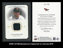 2008 UD Masterpieces Captured on Canvas #CR