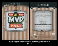 2008 Upper Deck Premier Stitchings Silver #CR