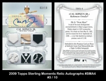 2009 Topps Sterling Moments Relic Autographs #SMA4