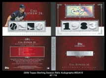 2009 Topps Sterling Season Relic Autographs #SSA10
