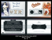 2009 Topps Sterling Pairs Relics #SPR7