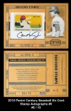 2010 Panini Century Baseball Six Cent Stamp Autographs #5