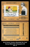 2010 Panini Century Baseball Six Cent Stamp Materials Autographs #5