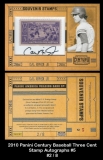2010 Panini Century Baseball Three Cent Stamp Autographs #5