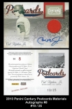 2010 Panini Century Postcards Materials Autographs #8