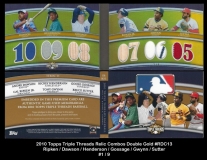2010 Topps Triple Threads Relic Combos Double Gold #RDC13
