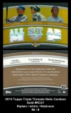 2010 Topps Triple Threads Relic Combos Gold #RC21