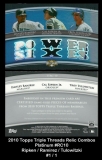 2010 Topps Triple Threads Relic Combos Platinum #RC10