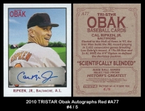 2010 TRISTAR Obak Autographs Red #A77