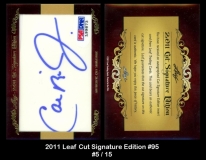 2011 Leaf Cut Signature Edition #95