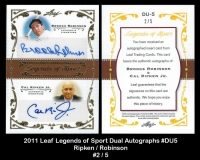 2011 Leaf Legends of Sport Dual Autographs #DU5