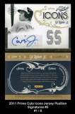2011 Prime Cuts Icons Jersey Position Signatures #5
