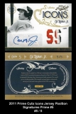 2011 Prime Cuts Icons Jersey Position Signatures Prime #5