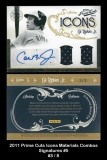 2011 Prime Cuts Icons Materials Combos Signatures #5