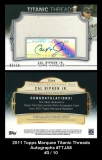 2011 Topps Marquee Titanic Threads Autographs #TTJA8