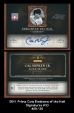 2011 prime Cuts Emblems of the Hall Signatures #10
